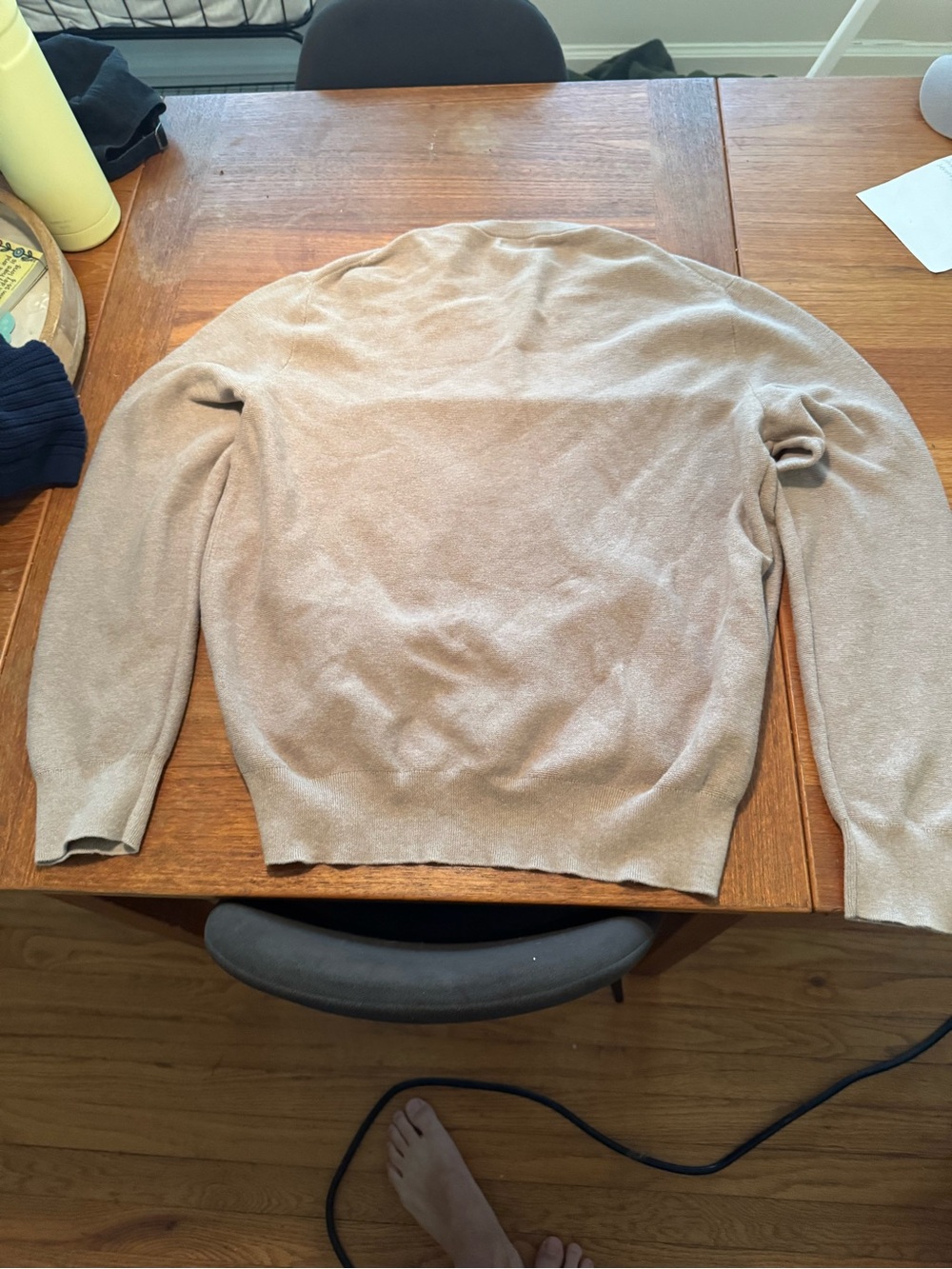 J Crew Men's Crewneck Sweater in Light Beige